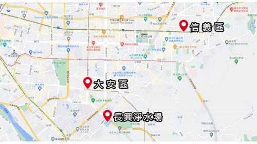 公共給水大台北區長興(蟾蜍山)淨水場供水區域