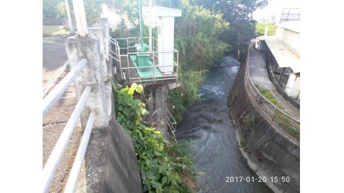 社寮電廠發電完的尾水由尾水出口流至八寶圳灌溉下游的農田，面積約為2200公頃。