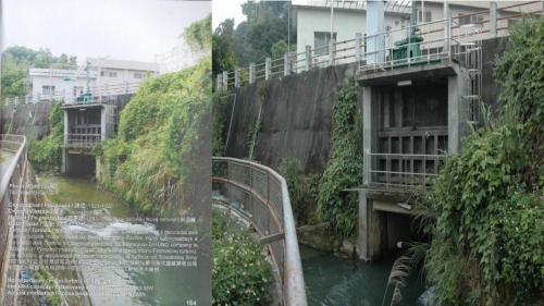 社寮電廠發電完的尾水由尾水出口流至八寶圳灌溉下游的農田，面積約為2200公頃。