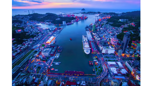 基隆港夜景