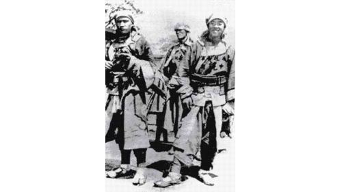 1900年8月4日聯軍約2萬人進攻北京城，8月14日外城失守，只剩董福祥率領的甘軍，還守在自己的戰鬥位置上。圖為甘軍勇士。