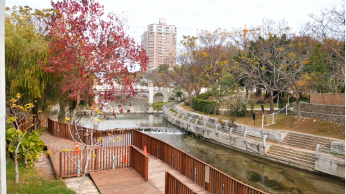 葫蘆圳水支線軟埤溪上的葫蘆墩公園