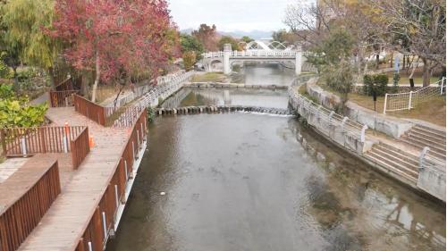 葫蘆圳水支線軟埤溪上的葫蘆墩公園