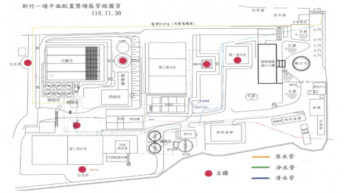 新竹第二淨水場平面配置圖