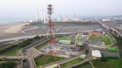 通霄火力發電廠附近的中油通霄轉輸中心